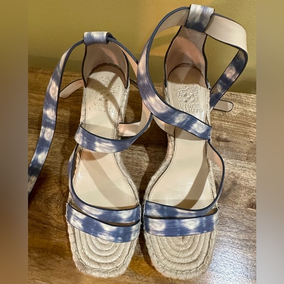EUC Vince Camuto “Mesteria” Blue Watercolor Ombré Espadrille. Size 9.5M/41 - Picture 10 of 14